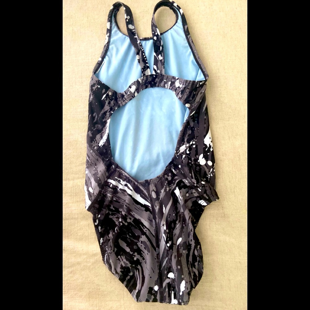 Speedo one piece abstract print